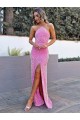 Mejores Color mostrado Cubierta Halter Lentejuelas Terciopelo Largo Vestidos de fiesta