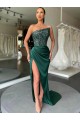 Mejores Color mostrado Cubierta Sin tirantes Barrer tren Lentejuelas Terciopelo Largo Vestidos de fiesta