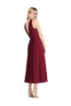 Mejores Lila línea A Halter Gasa Corto Vestidos de dama de honor / Vestidos de cóctel