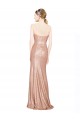 Mejores Oro rosa línea A Cuello de Corazón Lentejuela Largo Formales Vestidos de dama de honor / Vestidos de fiesta