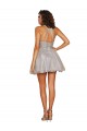 Mejores Plata línea A Halter Corto Tul Corto Vestidos de dama de honor / Vestidos de cóctel / Vestidos para homecoming