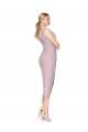 Mejores Primavera Sirena Cuello en V Cuello Alto Cóctel Gasa Corto Asimétrico Formales Vestidos de dama de honor / Vestidos de fiesta