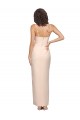 Mejores Cubierta Sin tirantes Crepé Elástico Largo Vestidos de dama de honor / Vestidos de fiesta