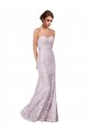 Mejores Sirena Cuello de Corazón Encaje Largo Vestidos de dama de honor / Vestidos de fiesta
