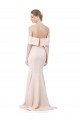 Mejores Sirena Hombros Descubiertos Crepé Elástico Largo Formales Vestidos de dama de honor / Vestidos de fiesta