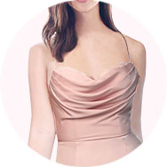 Mejores Cuello vuelto Vestidos de dama de honor