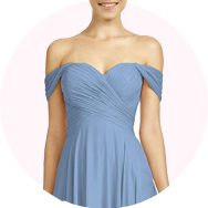 Mejores Hombros Descubiertos Vestidos de dama de honor