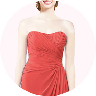 Mejores Sin tirantes Vestidos de dama de honor