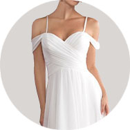 Mejores Hombros Descubiertos Vestidos de novia