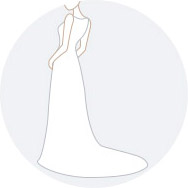 Mejores Cola capilla Vestidos de novia